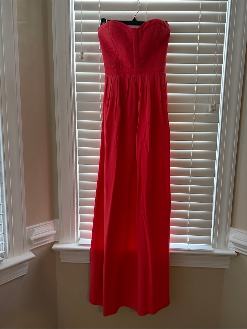 Parker Strapless Red Maxi Dress with Sweetheart Bodice